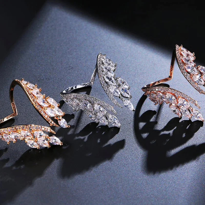 CAOSHI Luxe Sparkle Statement Ring – Dazzle Boldly, Shine Endlessly