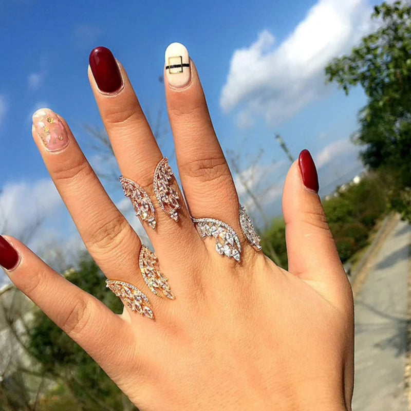 CAOSHI Luxe Sparkle Statement Ring – Dazzle Boldly, Shine Endlessly